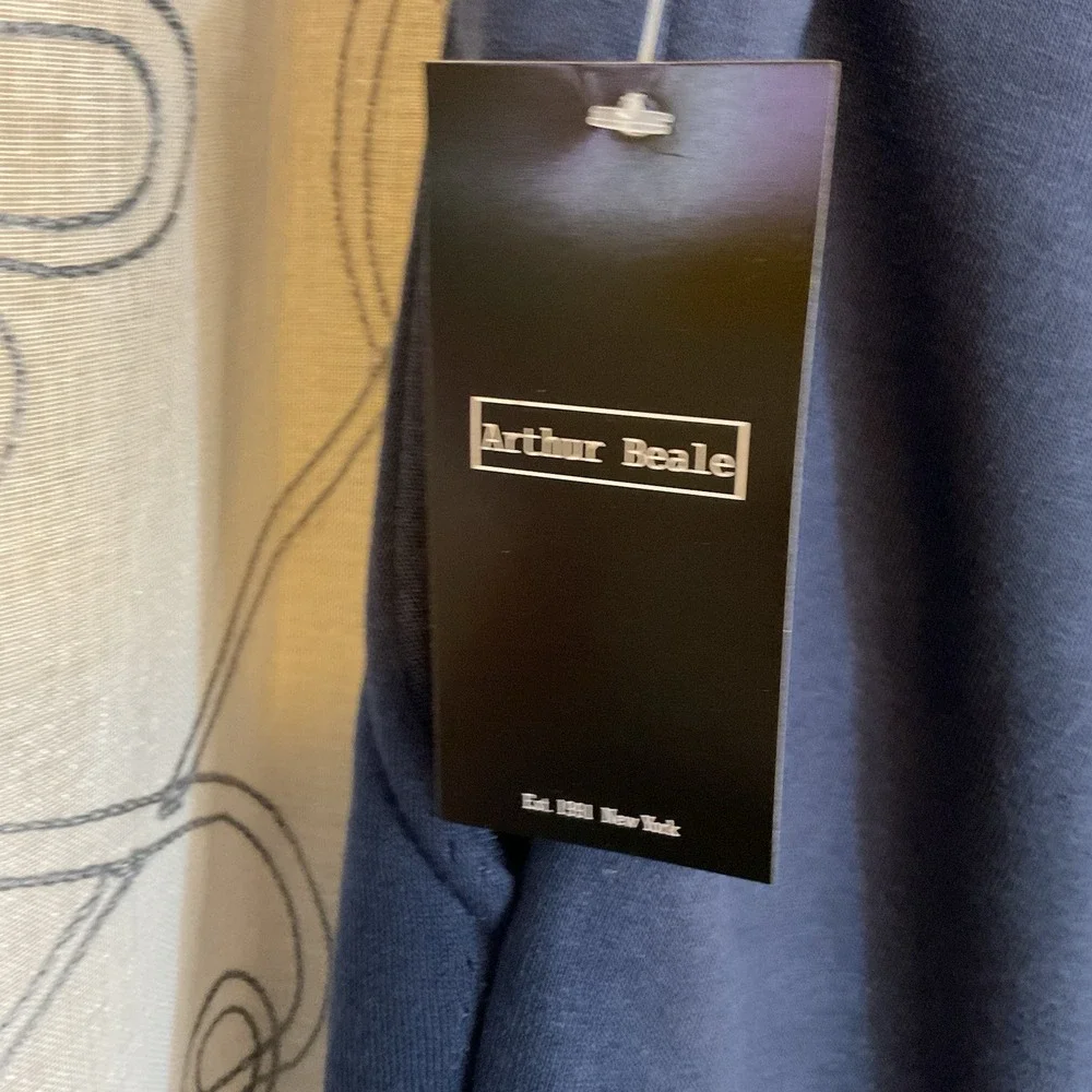 New Arthur Beale Men's Sweat Shorts Drawstring Blue‎ Size XL